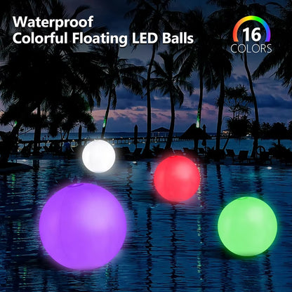 Illuminate Your Summer Fun with Our 16-Color LED Glowing Inflatable Beach Ball – Perfect for Pool Parties and Outdoor Events!