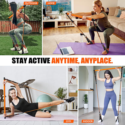 Elevate Your Fitness Journey with Our Multifunctional Pilates Bar Kit - Perfect for Home Workouts, Strength Training, and Full-Body Conditioning!