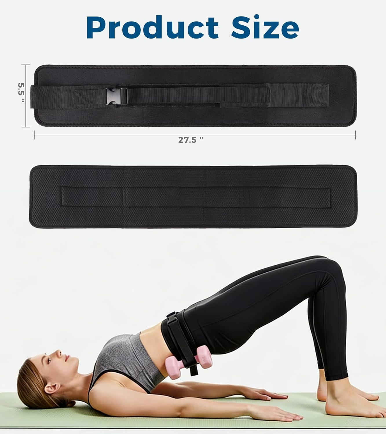 Elevate Your Workout with Our Adjustable Hip Thrust Belt - Perfect for Dumbbells, Kettlebells & Plates!