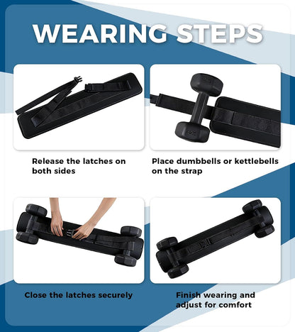 Elevate Your Workout with Our Adjustable Hip Thrust Belt - Perfect for Dumbbells, Kettlebells & Plates!