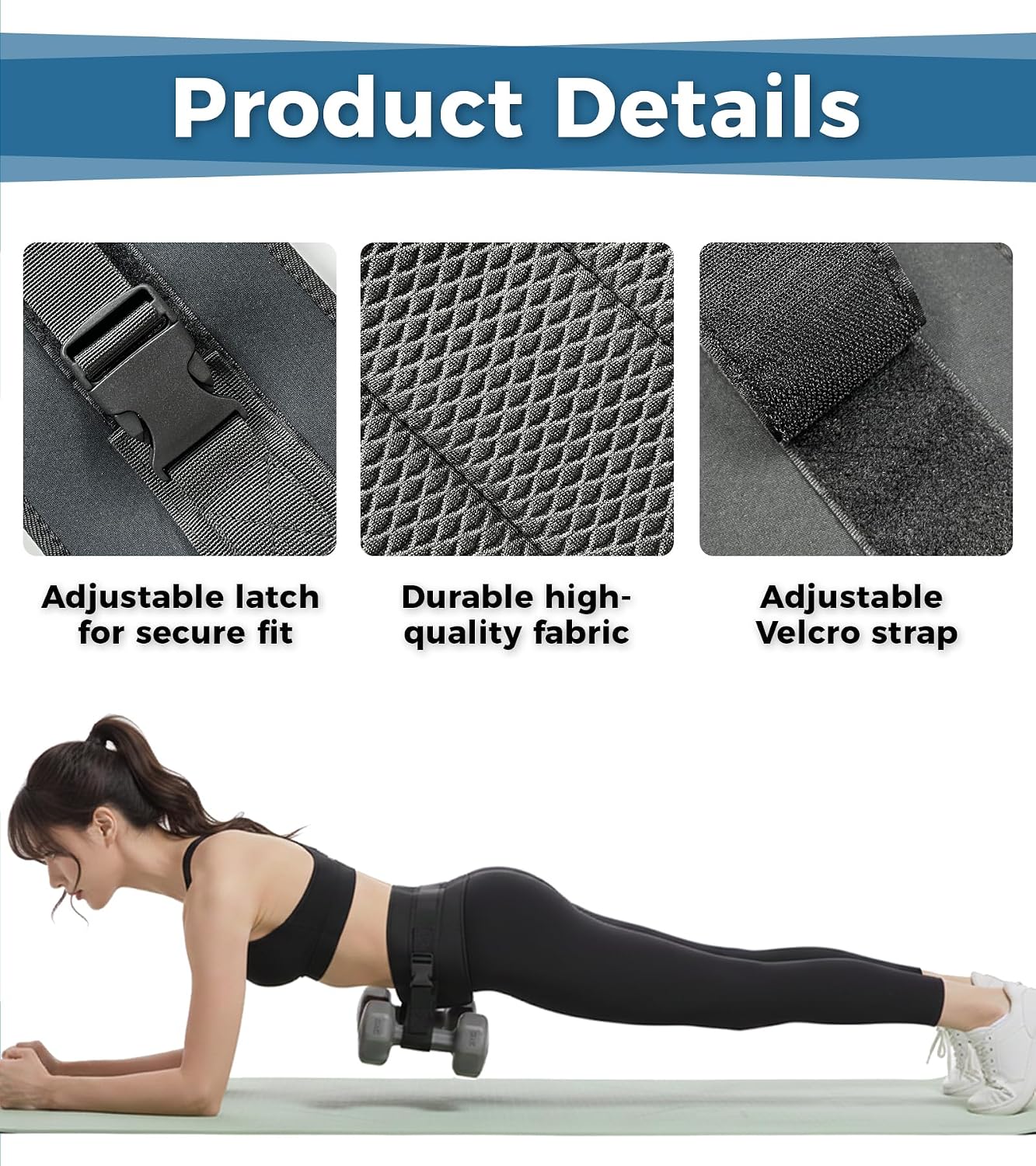 Elevate Your Workout with Our Adjustable Hip Thrust Belt - Perfect for Dumbbells, Kettlebells & Plates!