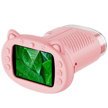 Discover the Wonders of Science with the Handheld Kids Microscope - 2.4-Inch Screen, 1000X Magnification, Perfect Educational Gift for Boys & Girls!
