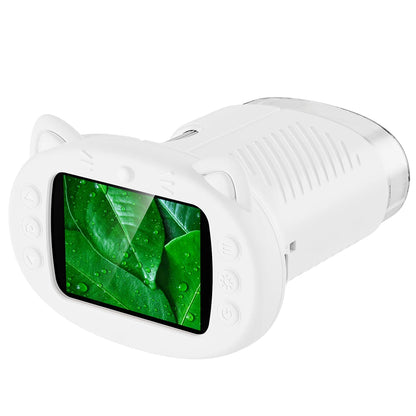 Discover the Wonders of Science with the Handheld Kids Microscope - 2.4-Inch Screen, 1000X Magnification, Perfect Educational Gift for Boys & Girls!