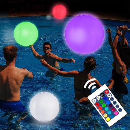 Illuminate Your Summer Fun with Our 16-Color LED Glowing Inflatable Beach Ball – Perfect for Pool Parties and Outdoor Events!